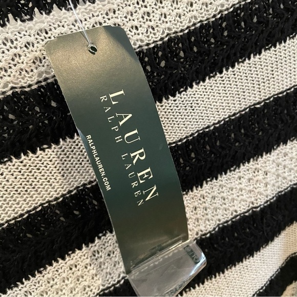 NWT Lauren Ralph Lauren Linen Blend Sweater – Size M – Nautical Coastal Style - Picture 5 of 9